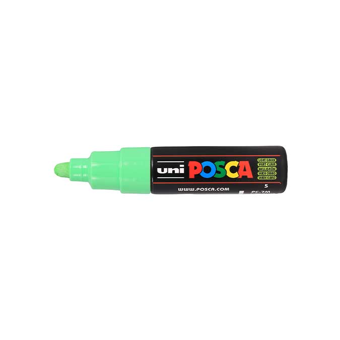 Marqueur Posca pointe large conique 4,5 à 5,5 mm - vert clair