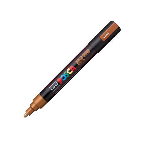 Marqueur Posca trait moyen 2,5 mm - Boite de 8 couleurs métal assorties
