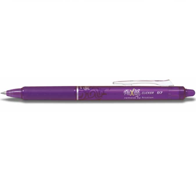 FriXion Ball Clicker - Roller encre gel - violet