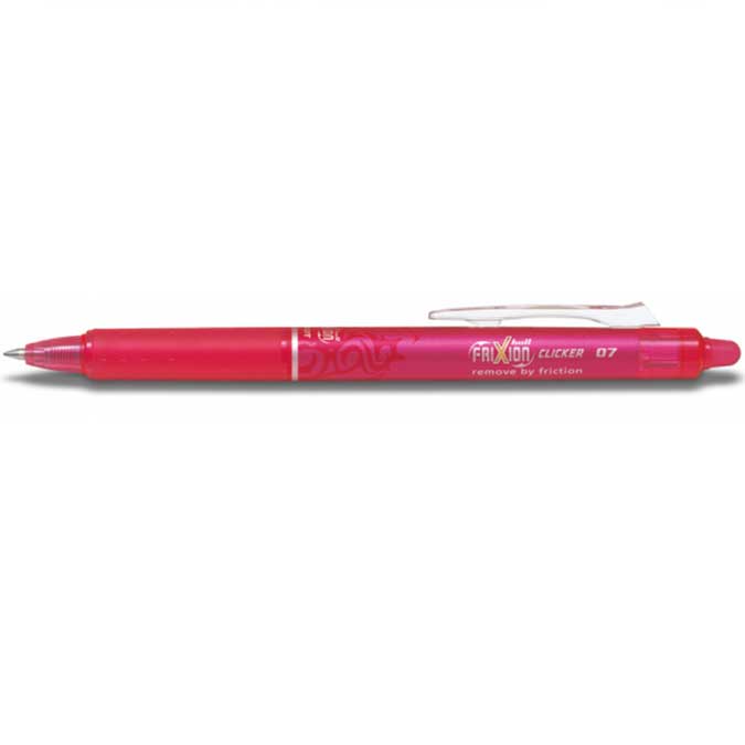 FriXion Ball Clicker - Roller encre gel - rose