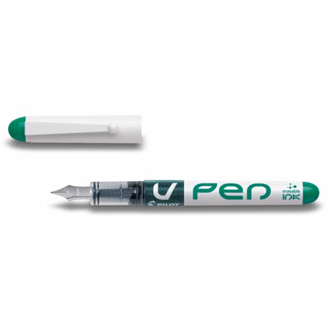 Stylo Plume V-Pen - effaçable - vert