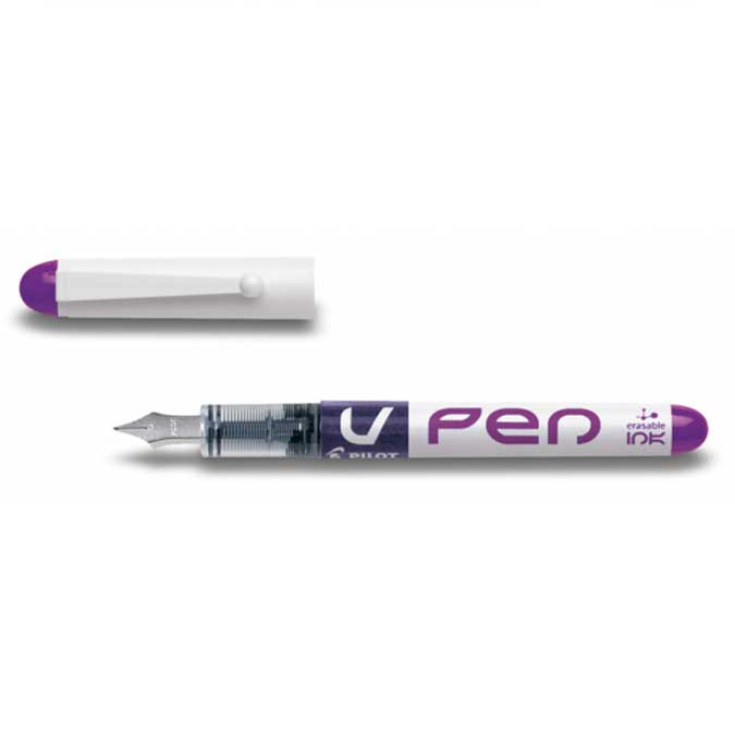 Stylo Plume V-Pen - effaçable - violet