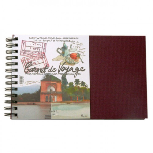 Carnet de voyage aquarelle -300 g/m² - 17 x 27 cm