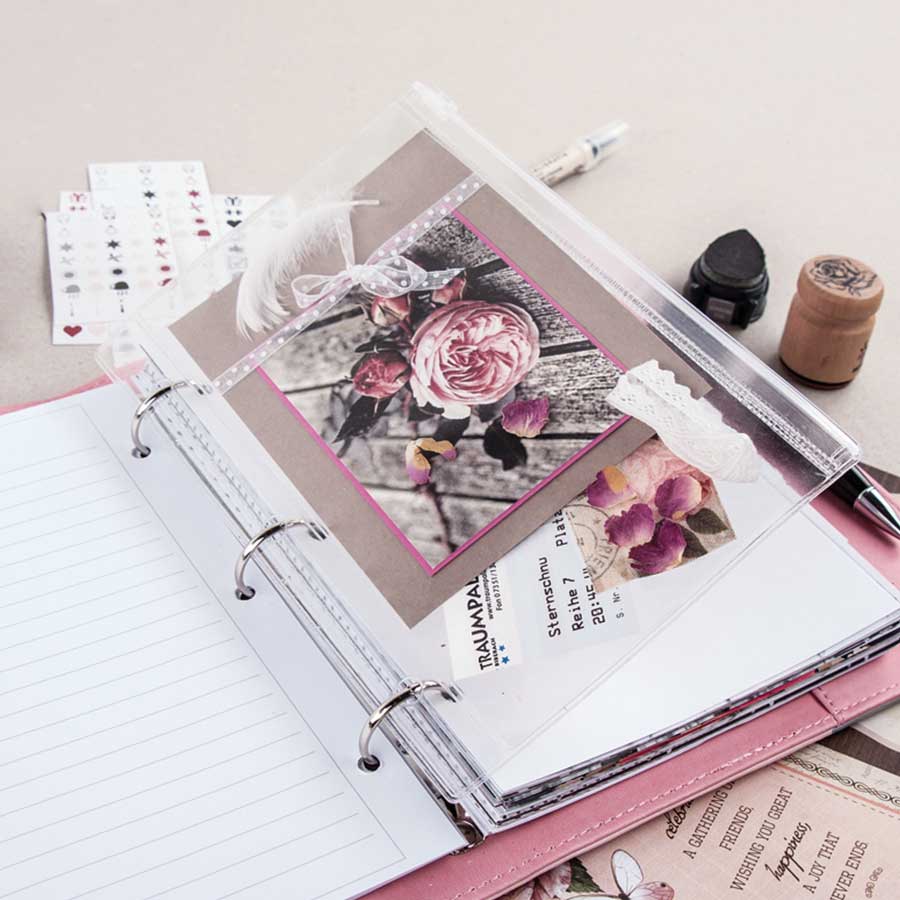 Org-It Lot de 5 pochettes en plastique A4 pour papiers, documents avec