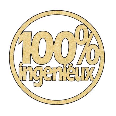 Mots en bois - 100% ingénieux - 5 cm