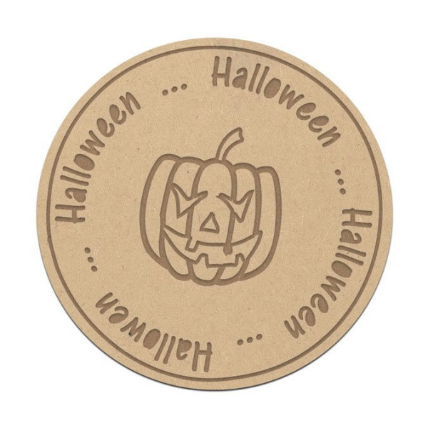 Cachet Halloween en bois médium - 3,5 cm