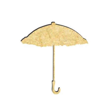 Sujet en bois médium - Parapluie - 4,6 x 4,1 cm