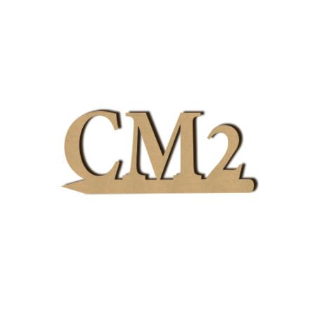 Mot en bois médium - CM2 - 2 x 4.7 cm