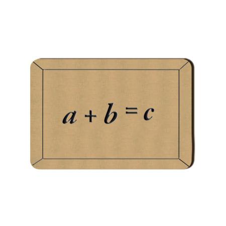 Ardoise a+b=c en bois - 3,3 x 4,9 cm