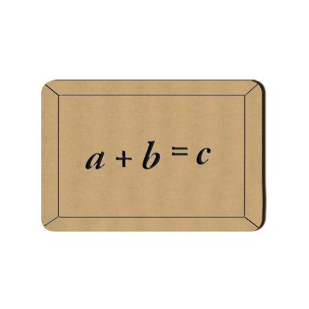 Ardoise a+b=c en bois - 3,3 x 4,9 cm