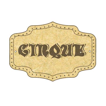 Sujet en bois médium - Panneau cirque - 5,6 x 3,8 cm