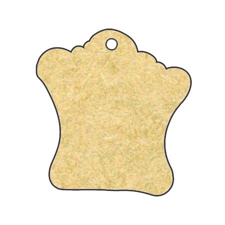 Sujet en bois médium - Tag nuage - 3,3*3,5 cm