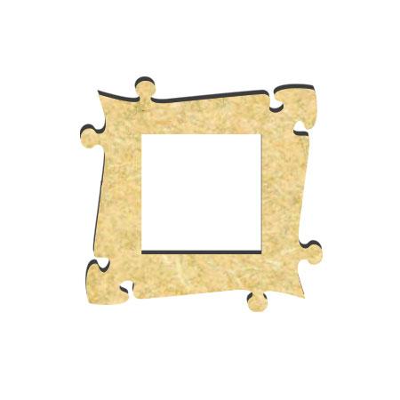 Sujet en bois médium - Cadre Puzzle - 7 x 5 cm