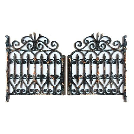 Sujet en bois médium - Portail 2 pièces - 10 x 11,4 cm une porte