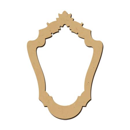 Support en bois médium - Cadre miroir PM - 8 x 6 cm