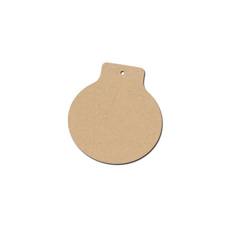 Sujet en bois médium - Petite Boule Castagnette à Suspendre - 4,7 x 4,4 cm
