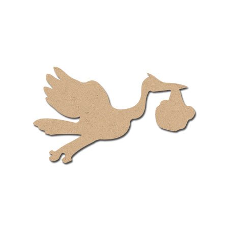 Cigogne en bois