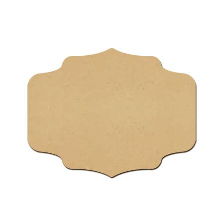 Sujet en bois médium - Ass.de trois étiquettes cirque marque place - 7*5,3 cm
