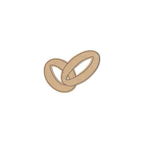 Alliances en bois - 3 x 2,3 cm