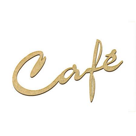 Mot en bois médium - Café - 9 x 4 cm