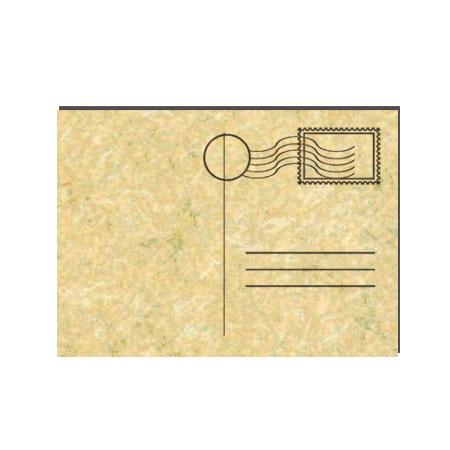 Sujet en bois médium - Carte postale - 4,5 x 2,9 cm
