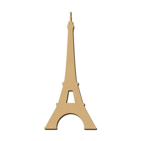 Sujet en bois médium - Tour Eiffel - 6 x 2,1 cm