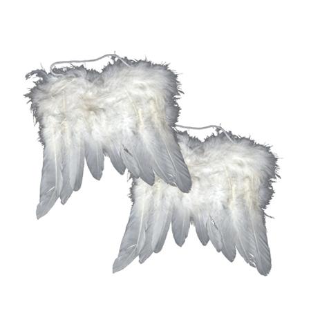 Ailes d'ange en plumes - Blanc
