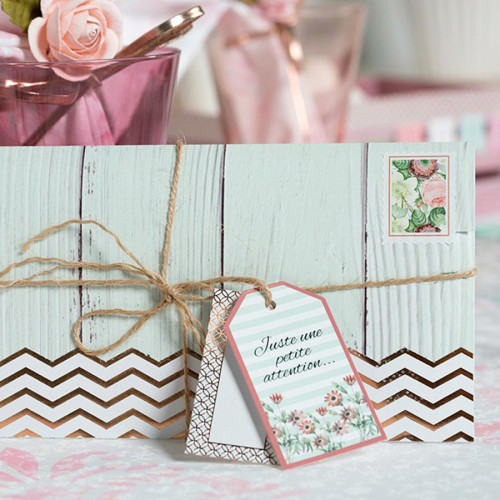 Fleurs en papier Secret Garden - 9 pcs