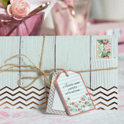 Fleurs en papier Secret Garden - 9 pcs