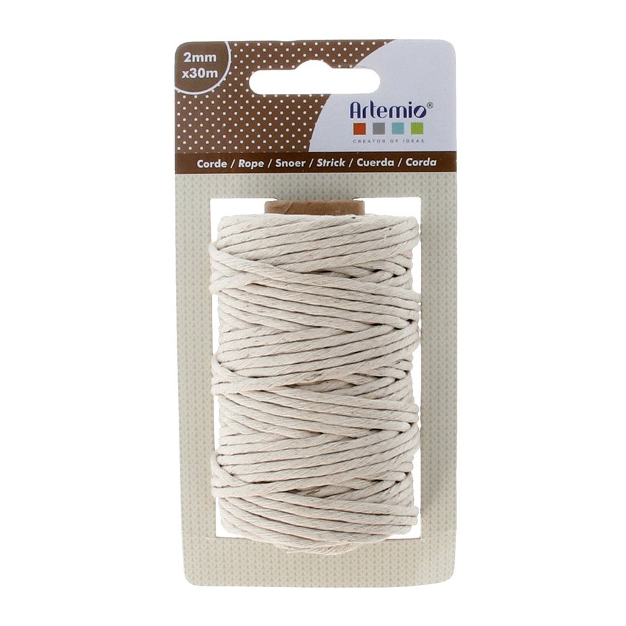 Corde - blanc - 2 mm x 30 m