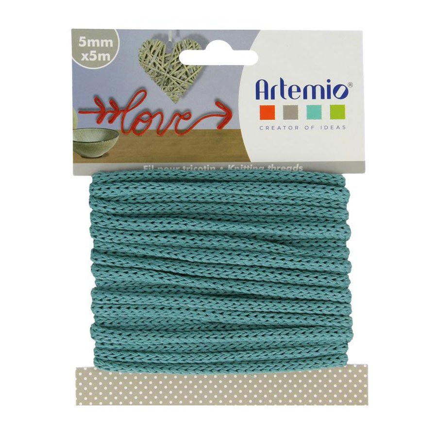 Fil tricotin - Turquoise - 5 mm x 5 m