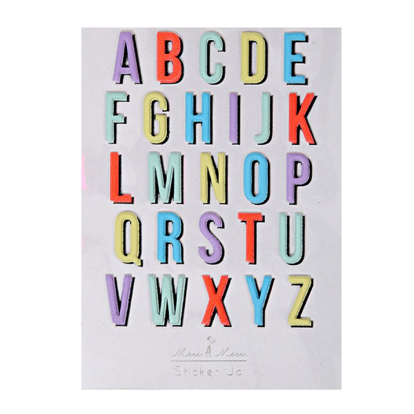 Stickers - Relief - Alphabet I - 26 pcs