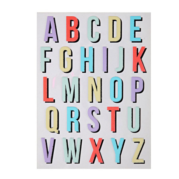 Stickers - Relief - Alphabet II - 26 pcs