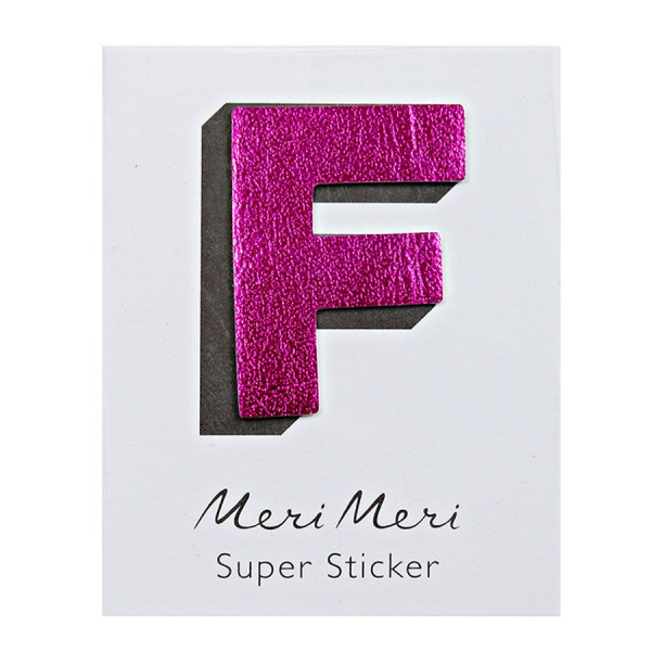 Stickers - Pailletés - Lettre F