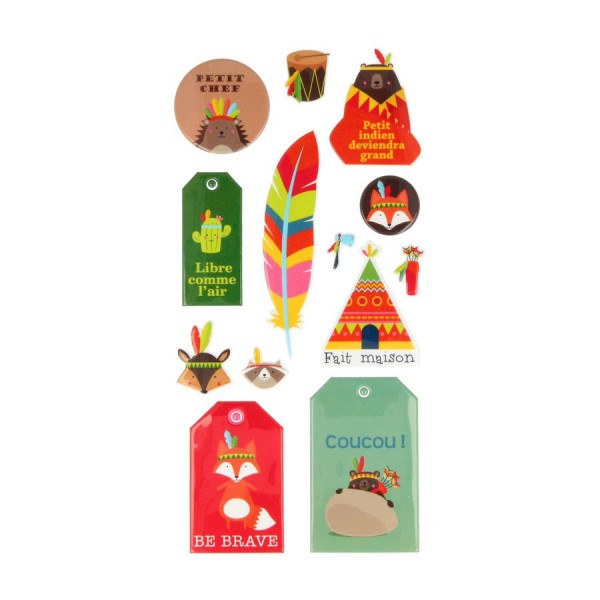 Totem - Stickers Puffies - XL - 12 pcs