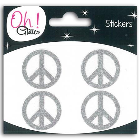 Oh Glitter ! - Stickers - Peace Argent