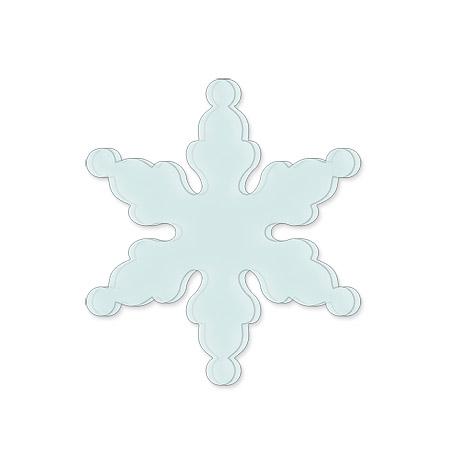 Sujet en plexiglas - Flocon 1 - 3,5*3 cm