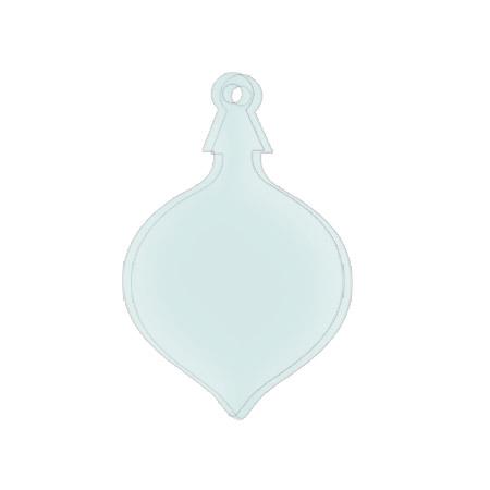 Sujet en plexiglas - Boule goutte - 4,5*3,2 cm