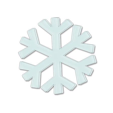 Sujet en plexiglas - Flocon branche - 3 cm