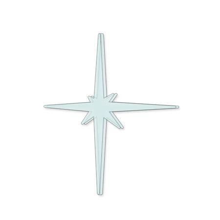 Sujet en plexiglas - Etoile brillante PM - 3,3*2,8 cm