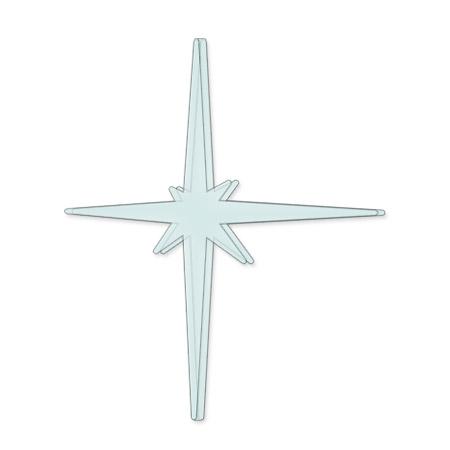 Sujet en plexiglas - Etoile brillante GM - 5*4 cm
