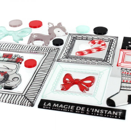 Décos Magie de l'instant - 22 embellissements acryliques