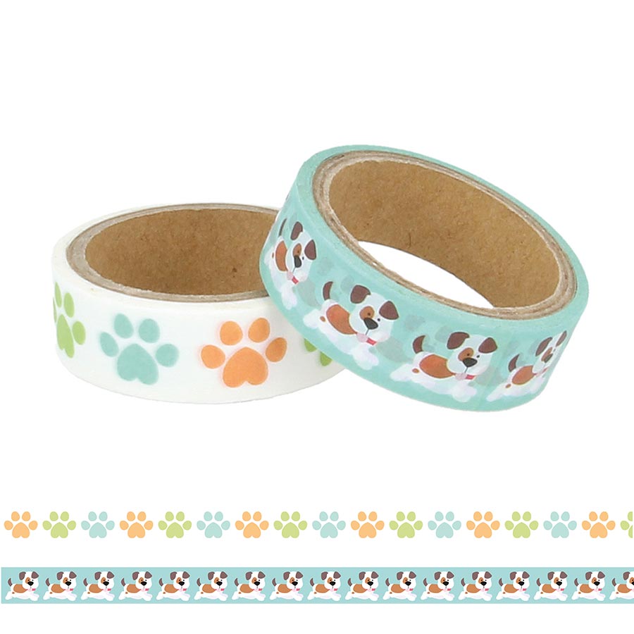Masking Tape Family Friends Chiens - 2 rouleaux