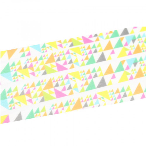 Masking Tape - Triangles rose Sankaku - 1,5 cm x 10 m