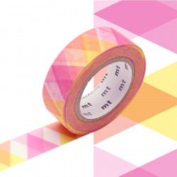 Masking Tape - Arlequin rose - 1,5 cm x 10 m