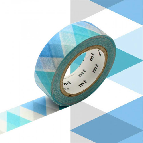 Masking Tape -  Arlequin bleu - 1,5 cm x 10 m