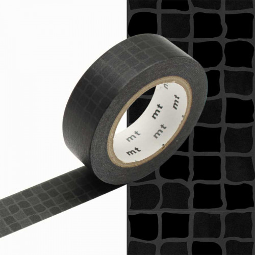 Masking Tape -  Carrelage noir - 1,5 cm x 10 m