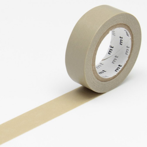 Masking Tape - Uni beige-vert - 1,5 cm x 10 m