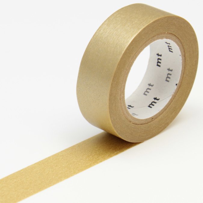 001- Masking Tape - Uni or - 1,5 cm x 10 m