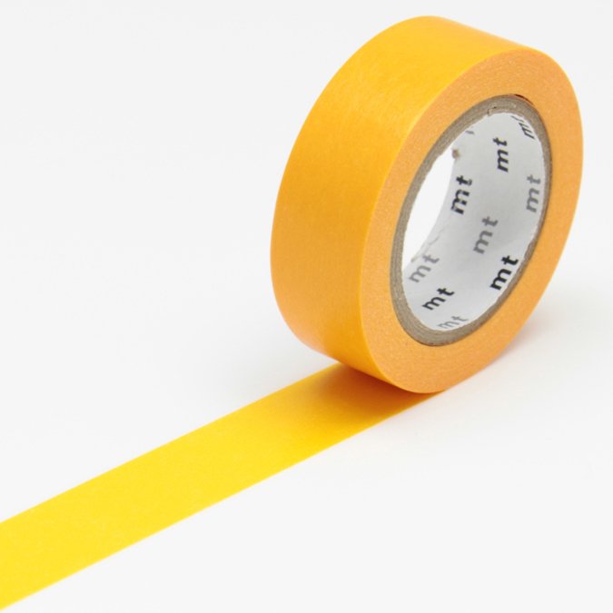 Masking Tape - Uni orange - 1,5 cm x 10 m